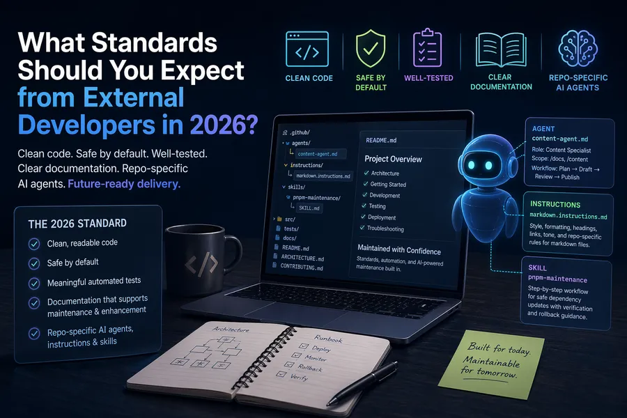 External Developer Standards for Agentic Software Development in 2026